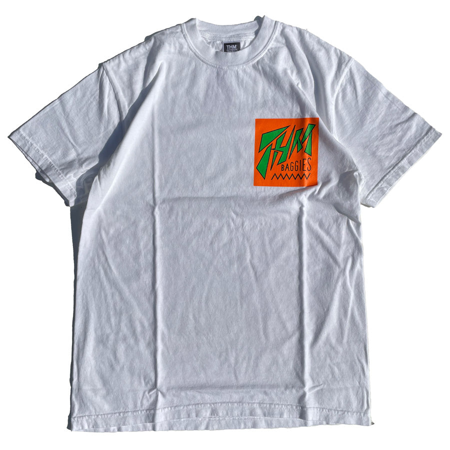 THE HARD MAN(ザハードマン) / 半袖Tシャツ / THM neon logo tee - WHITE / THM-0698 / メンズ WAX