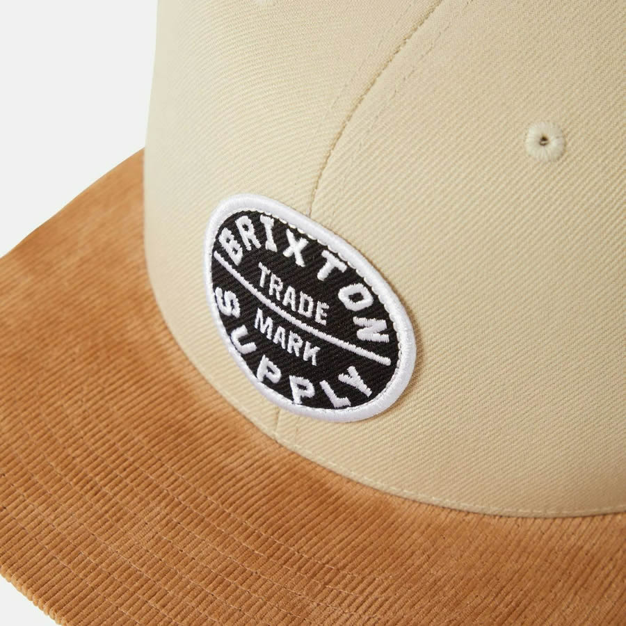 BRIXTON (ブリクストン) / ベースボールキャップ 帽子 / OATH III SNAPBACK - SAND x LIGTH BROWN CORDUROY / 10777-SDLBC