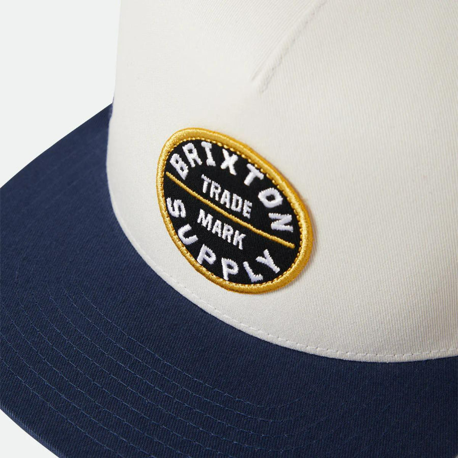 BRIXTON (ブリクストン) / スナップバック 帽子 / OATH MP TRUCKER HAT - MOOD INDIGIO x WHITE x MOOD INDIGO / 11627