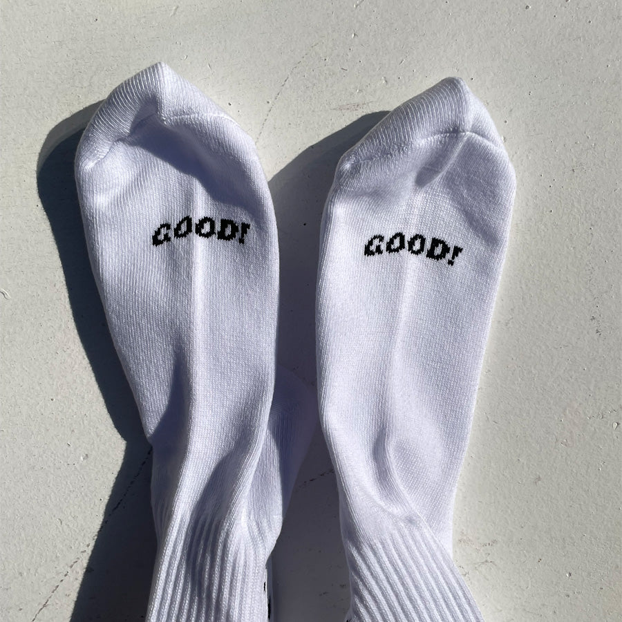 yours socks(ユアーズソックス) / 靴下 クルーソックス / SMILE - WHITE / Y2506 / メンズ