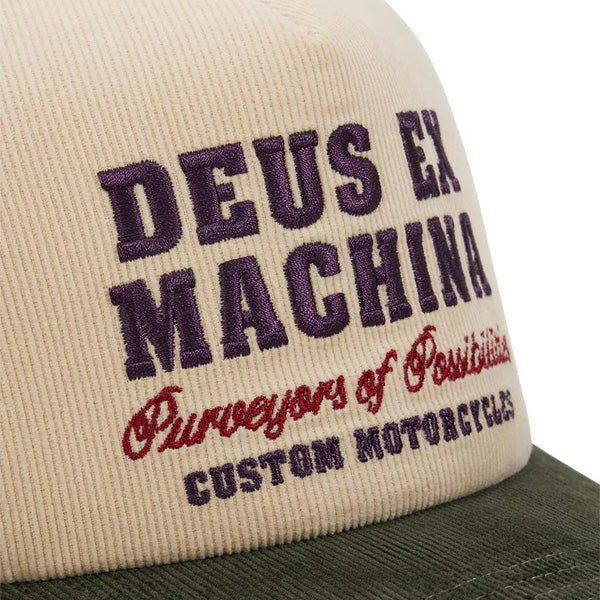 DEUS EX MACHINA ( デウスエクスマキナ ) / キャップ 帽子 / GUMSHOE CORD TRUCKER - CREAM / DMF257302 / メンズ