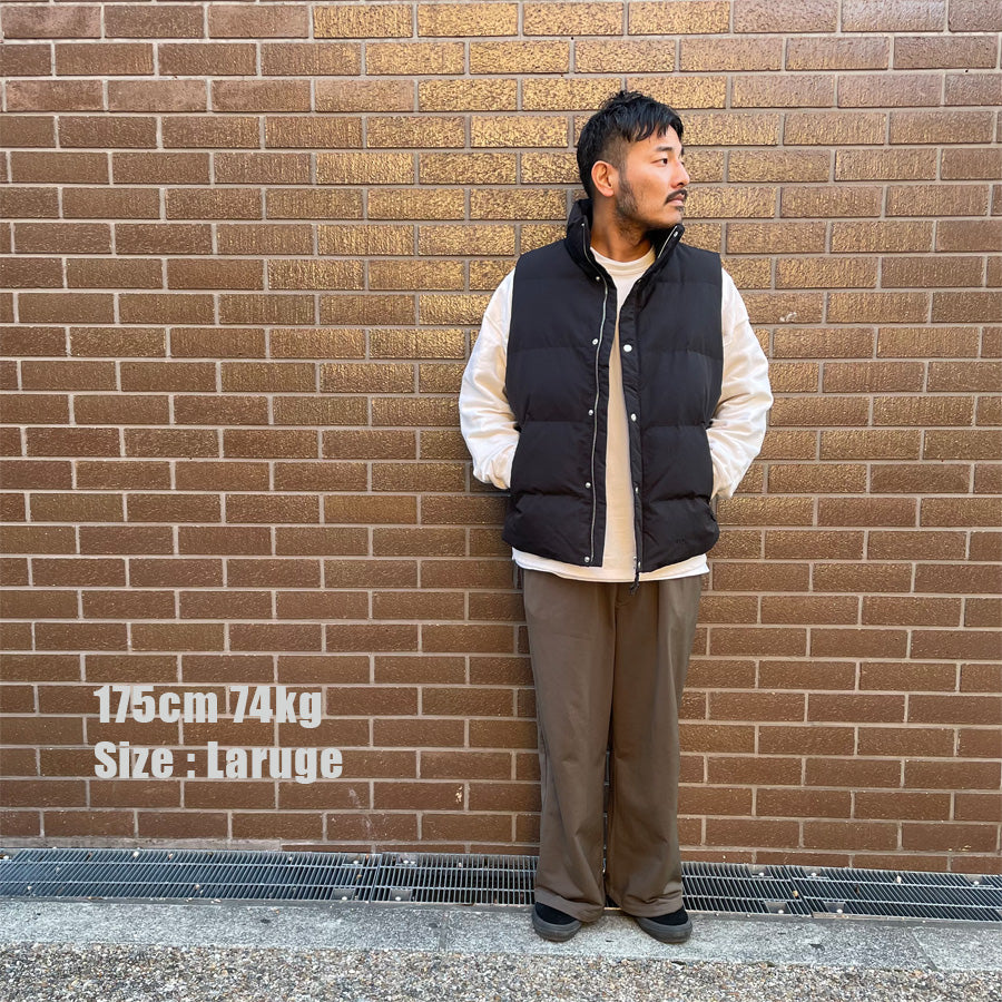 WAX(ワックス) / 中綿ベスト / URBAN VEST II - BLACK / WX-0466 / メンズ THM