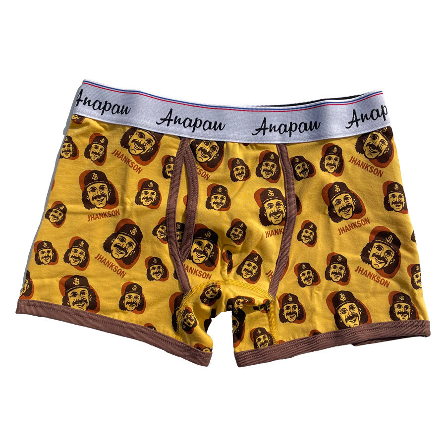 JHANKSON(ジャンクソン) x anapau コラボ / ボクサーパンツ 日本製 / RANDY BONDS UNDER WEAR - MUSTARD / JHJ-P005