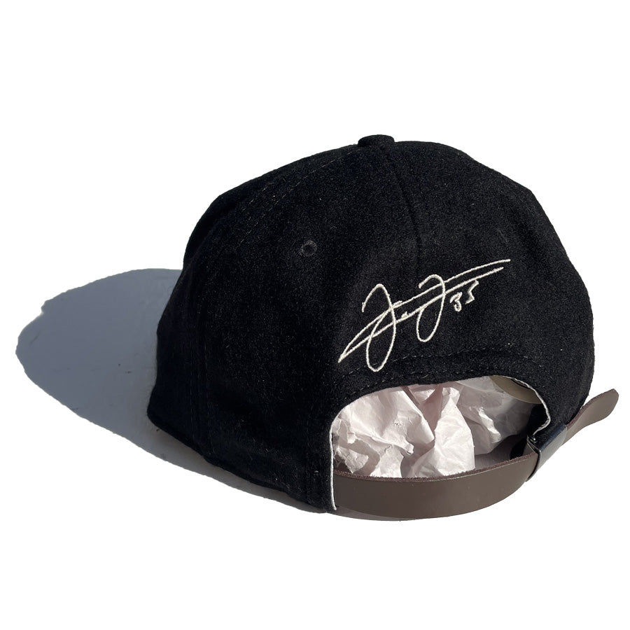 EBBETS FIELD FLANNELS(エベッツ) / 帽子 ベースボールキャップ ウール USA製 / FRANK THOMAS SIGNATURE SERIES BALLCAP / BLACK / メンズ