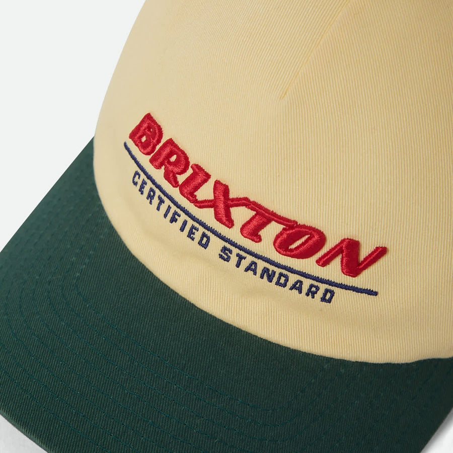BRIXTON (ブリクストン) / キャップ 帽子 / BRIXTON CERTIFIED LP ADJ HAT - WASHED CELESTIAL YELLOW / MEDITERRANEAN TEAL / 12043-WHCYM