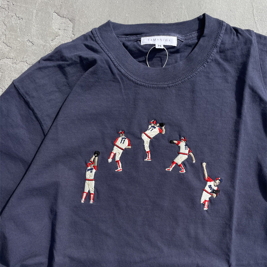 TAMANIWA (タマニワ) / 半袖Tシャツ / TORNADO TEE - NAVY / TMNW-221 / メンズ