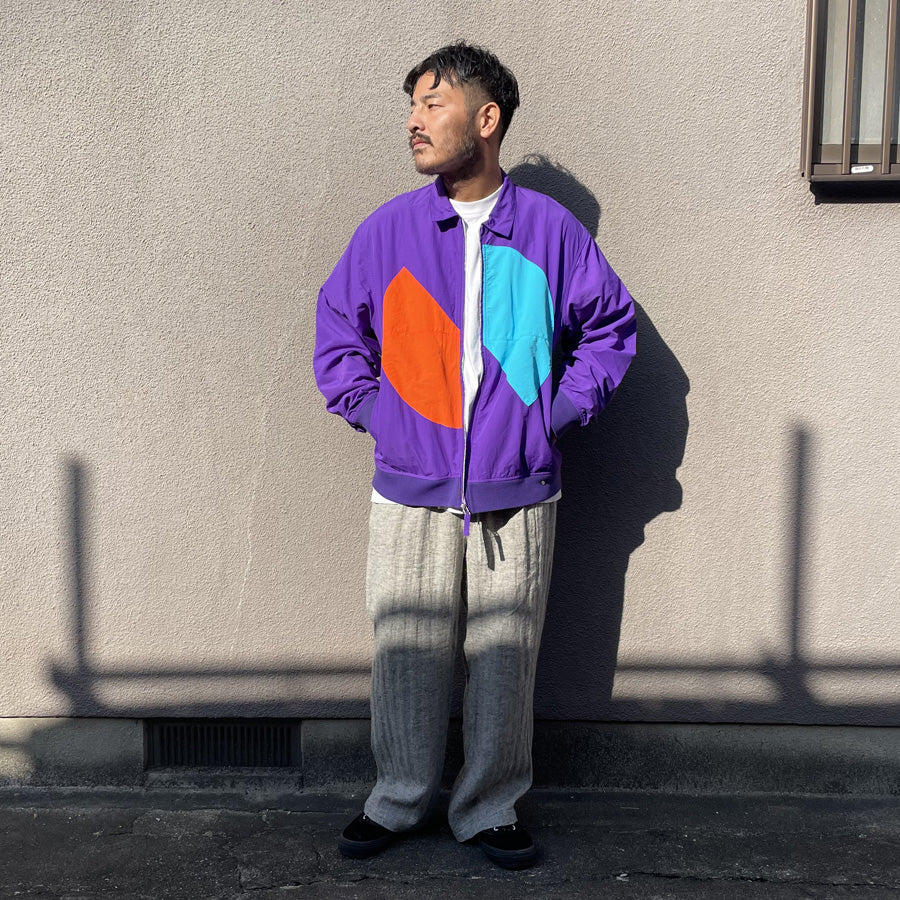 WAX(ワックス) / ナイロンジップジャケット / NYLON ZIP JACKET - PURPLE / WX-0487 / メンズ THM