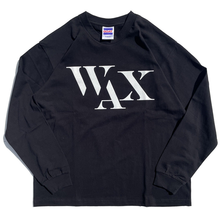WAX(ワックス) / 厚手 長袖Tシャツ ロンT / WAX LONG TEE for GOAT - BLACK / WX-0518 / メンズ THM