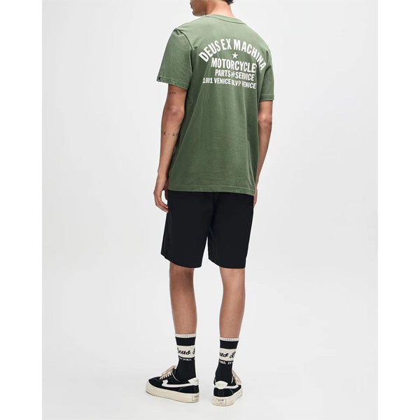 DEUS EX MACHINA ( デウスエクスマキナ ) Tシャツ / VENICE ADDRESS TEE - PINE GREEN / D261MTS124