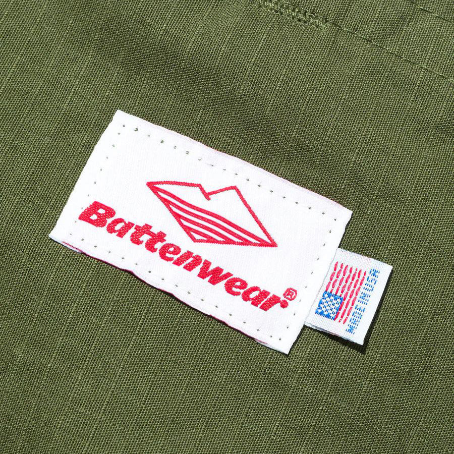 BATTENWEAR(バテン) / パッカブルトートバッグ アメリカ製 / PUCKABLE TOTE - OLIVE DRAB COTTON x TAN / 60726SV