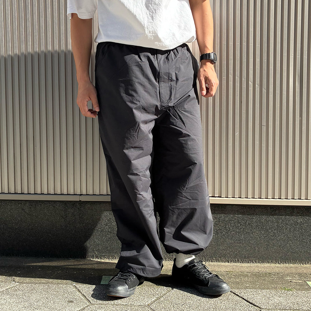 AXESQUIN.MODIFIED アクシーズクイン / リラックスフィット 軽量速乾ナイロンイージーパンツ / HELIUM BIG PANTS - BLACK /322042/メンズ