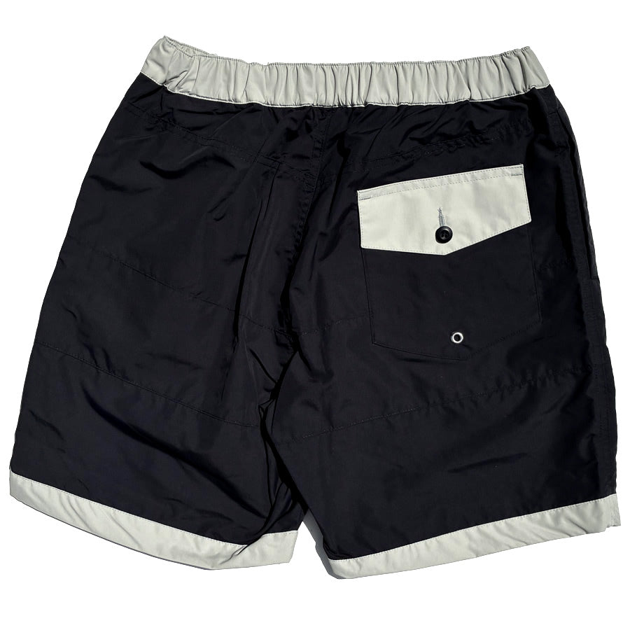 SHORT PANTS EVERY DAY ショートパンツエブリデイ/ 街履きボードショーツ / 3LINE - BLACK x GRAY / SPED-0076 /メンズ 日本製