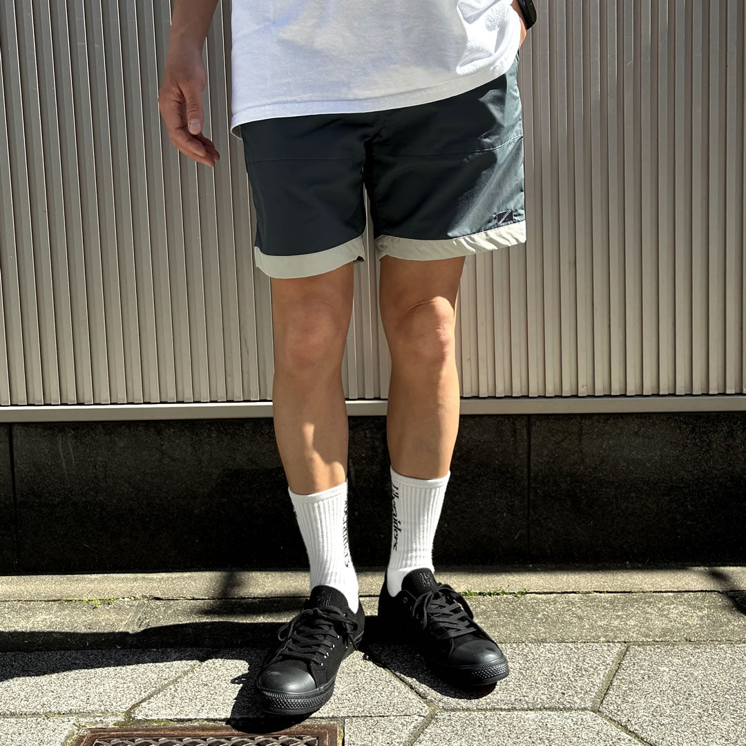 SHORT PANTS EVERY DAY ショートパンツエブリデイ/ 街履きボードショーツ / 3LINE - CHARCOAL x GRAY / SPED-0076 /メンズ 日本製