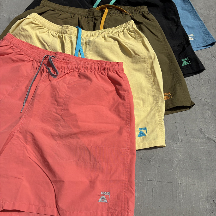 POLeR OUTDOOR STUFF(ポーラーアウトドアスタッフ) / ワイドショーツ 短パン / NYLON WIDE STUFF SHORTS 6inch - SALMON / 261MCV0019 / メンズ
