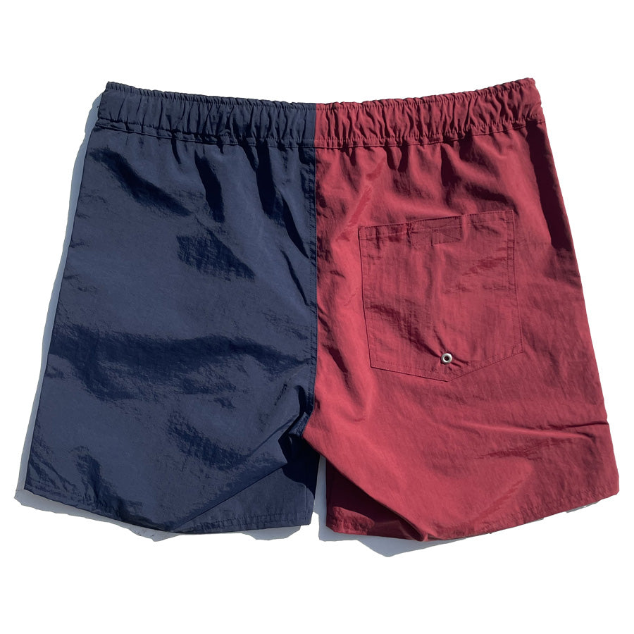 THE HARD MAN(ザハードマン)/ 街履きボードショーツ / Bicolor shorts- Wine x Navy / THM-0704 / メンズ WAX