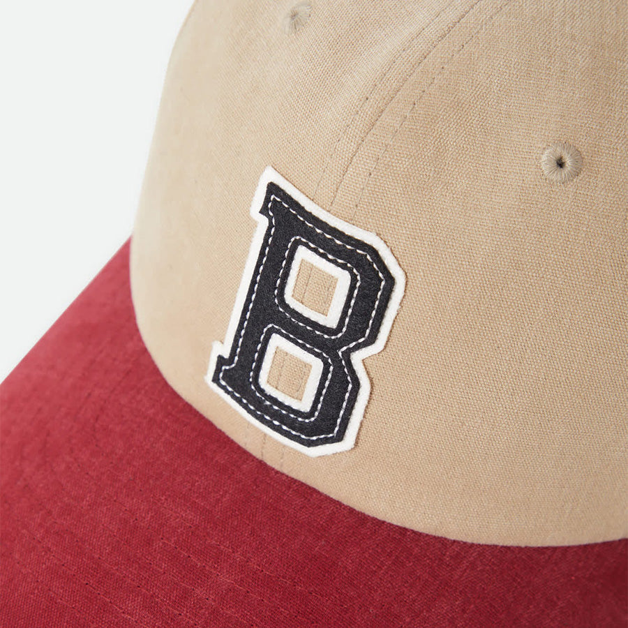 BRIXTON (ブリクストン) / キャップ 帽子 / BIG B MP CAP - SAND/BURGUNDY / 11158-SDBRG