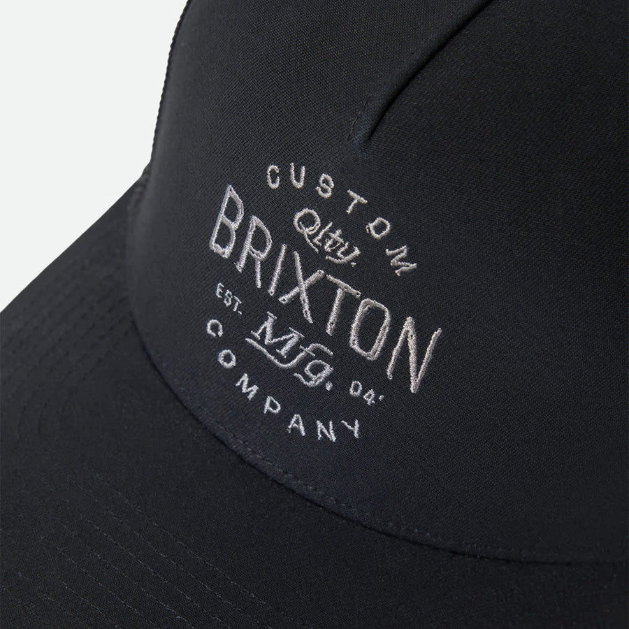 BRIXTON ( ブリクストン ) / メッシュキャップ スナップバック 帽子 / FREMONT NETPLUS TRUCKER HAT - BLACK/BLACK / 12081-BKBLK
