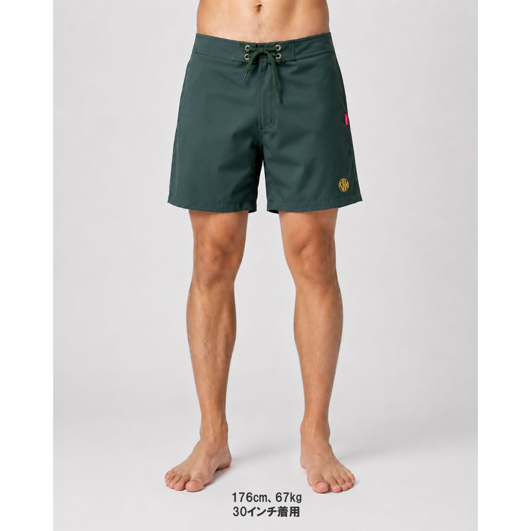 THE HARD MAN(ザハードマン)/ ストレッチ ボードショーツ / Stretch standard baggies - GREEN / THM-0700 / 日本製 メンズ