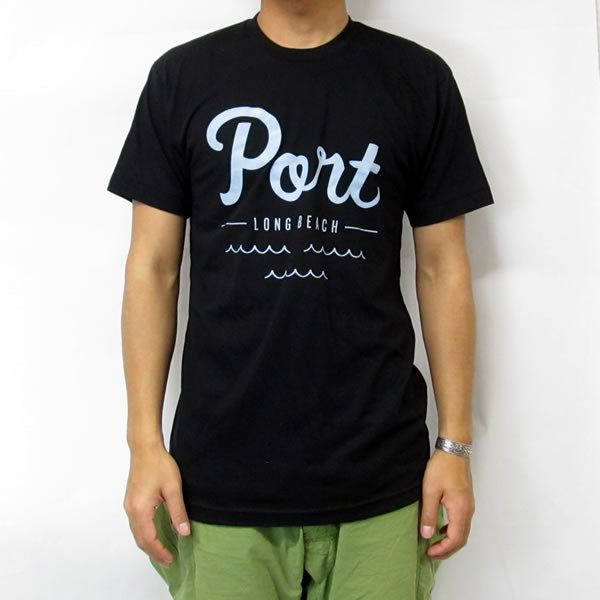 PORT LONG BEACH (ポート ロングビーチ) 半袖 Tシャツ / Logo Tee - Black