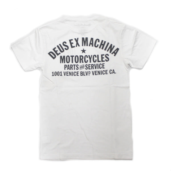 DEUS EX MACHINA ( デウスエクスマキナ ) Tシャツ / VENICE ADDRESS TEE - WHITE / DMW41808C