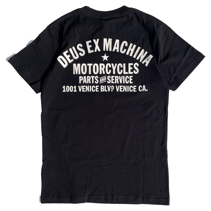 DEUS EX MACHINA ( デウスエクスマキナ ) Tシャツ / VENICE ADDRESS TEE - BLACK / DMW41808C