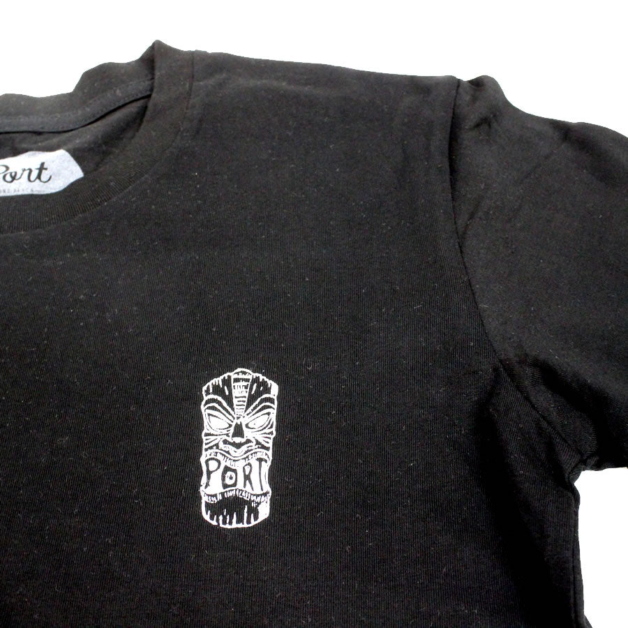 PORT LBC (ポート) / 半袖 Tシャツ / TIKI TEE - BLACK / メンズ