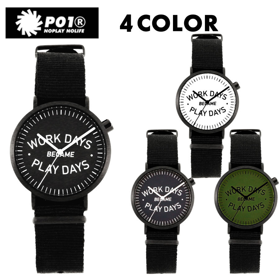 PLAY DESIGN プレイデザイン / P01TIME / WDBPD ANALOG / 4カラー展開