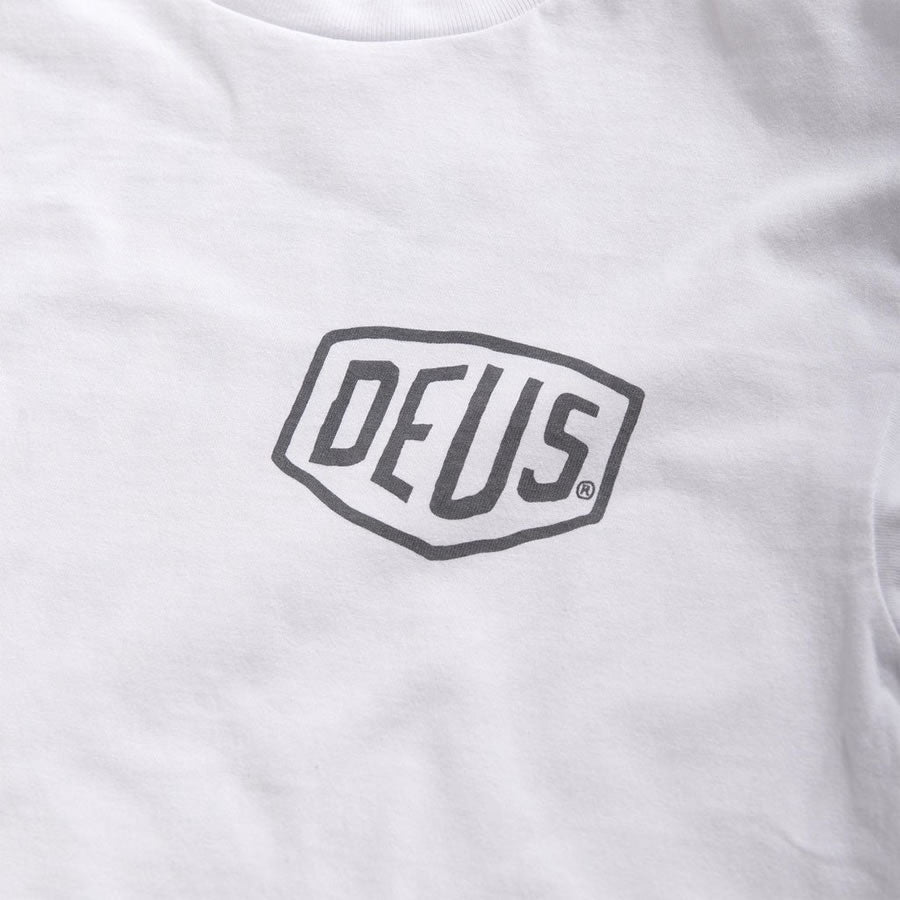 DEUS EX MACHINA ( デウス エクス マキナ ) Tシャツ ロンT 長袖 / VENICE ADDRESS LS TEE - WHITE / DMA61831B / メンズ