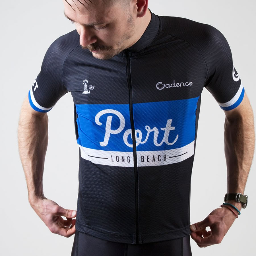 PORT LBC (ポート) / CADENCE (ケイデンス) / サイクルジャージ / PORT + CADENCE CYCLING JERSEY - BLACK x NAVY / メンズ