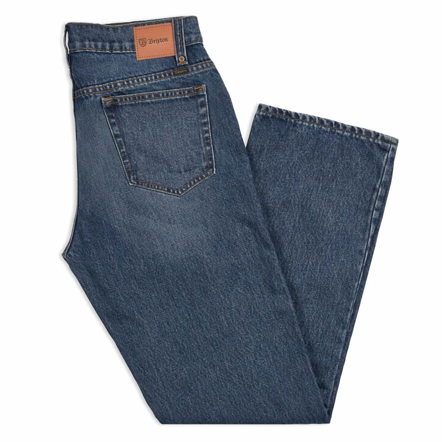 BRIXTON ( ブリクストン ) / デニムパンツ ストレッチ素材 / 14oz RELAXED FIT / LABOR 5PKT DENIM PANT - WORN INDIGO / 04099 WNIDG