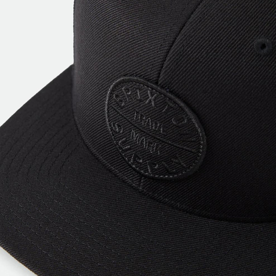 BRIXTON ( ブリクストン ) / キャップ スナップバック 帽子 / OATH III SNAPBACK - BLACK x BLACK / 10777-BKBLK