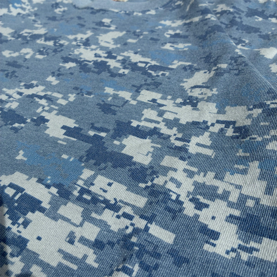 IMPRESTORE (インプレストア) / 半袖Tシャツ / t-shirts indigo Degital Camo - INDIGO Blue / CZ-ImSt-422 - Shy Guy / メンズ