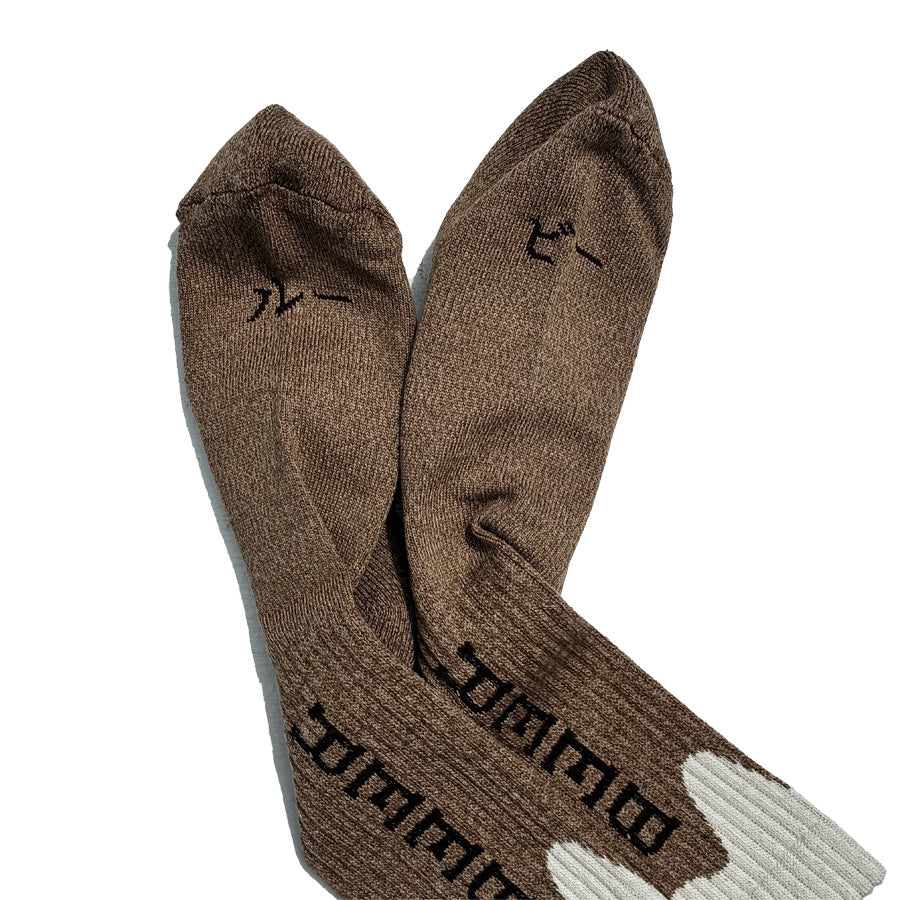 ROSTER SOX(ロスターソックス) / 靴下 クルーソックス ビール柄 / BEER - BROWN / RS-504 / メンズ レディース お酒 父の日 ギフト