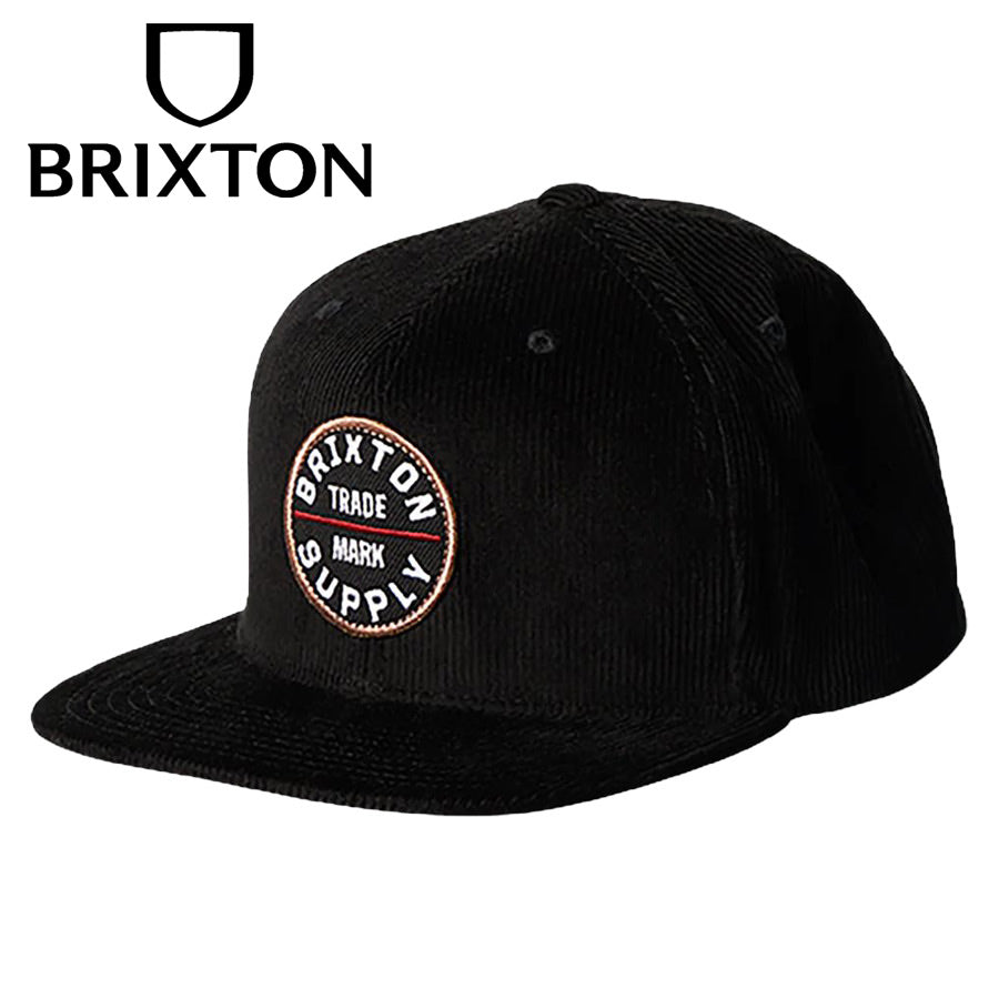 BRIXTON (ブリクストン) / ベースボールキャップ 帽子 / OATH III SNAPBACK - BLACK CORD / 10777-BKCRD