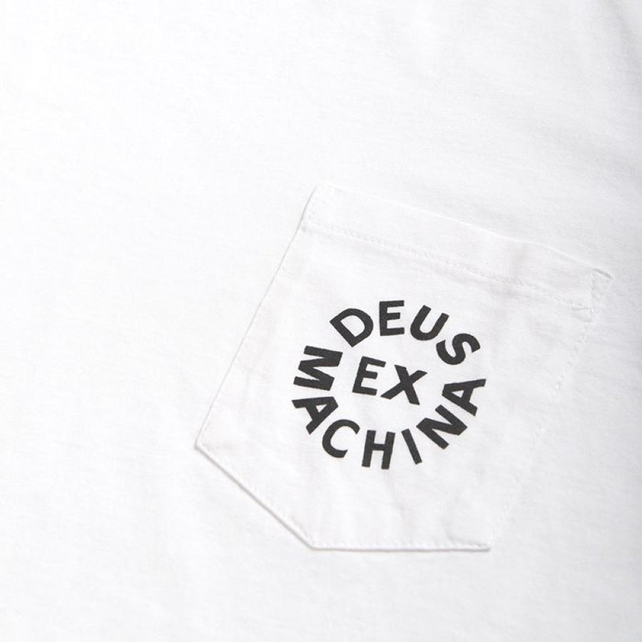 DEUS EX MACHINA ( デウスエクスマキナ ) / 半袖 Tシャツ / DEUS LOGO TEE - WHITE / DMA51995 / メンズ