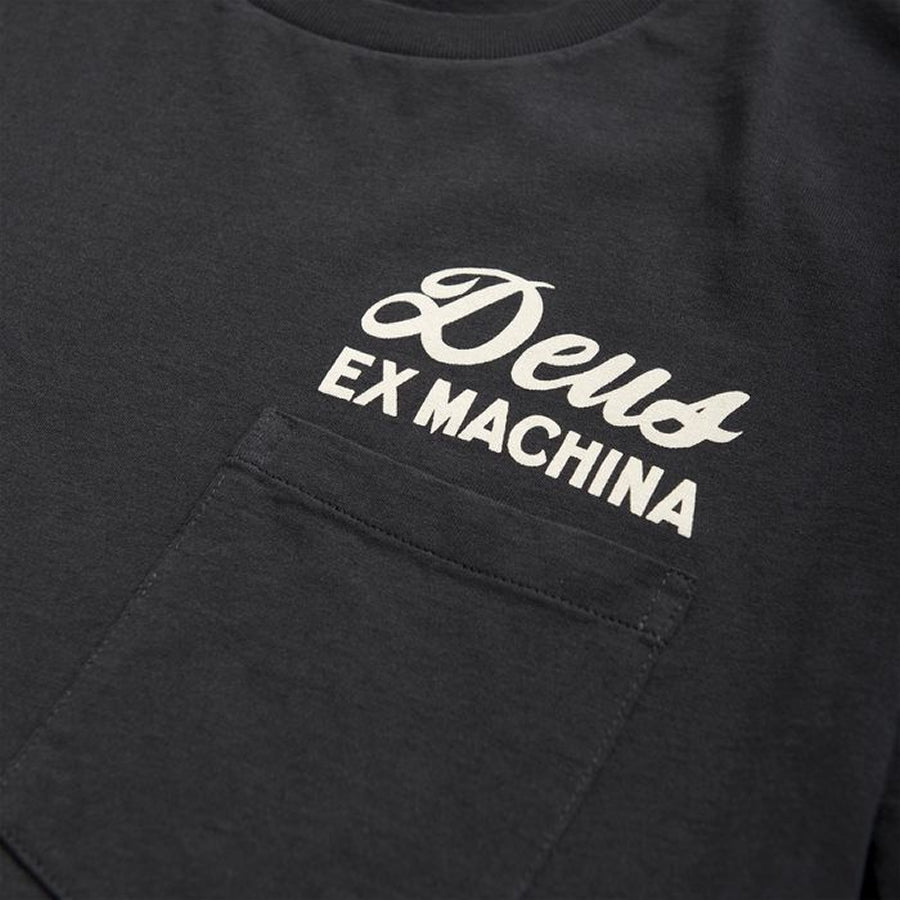 DEUS EX MACHINA ( デウスエクスマキナ ) / 半袖 ポケットTシャツ / VENICE ADDRES TEE - BLACK / DMS41065A / メンズ