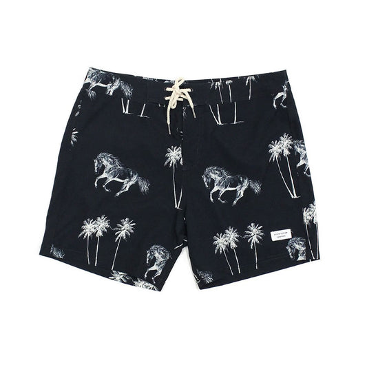 DUVIN(ドゥービン) / 街履きボードショーツ 水陸両用 短パン / HORSES BOARDSHORTS - BLK / DBS7000 / メンズ