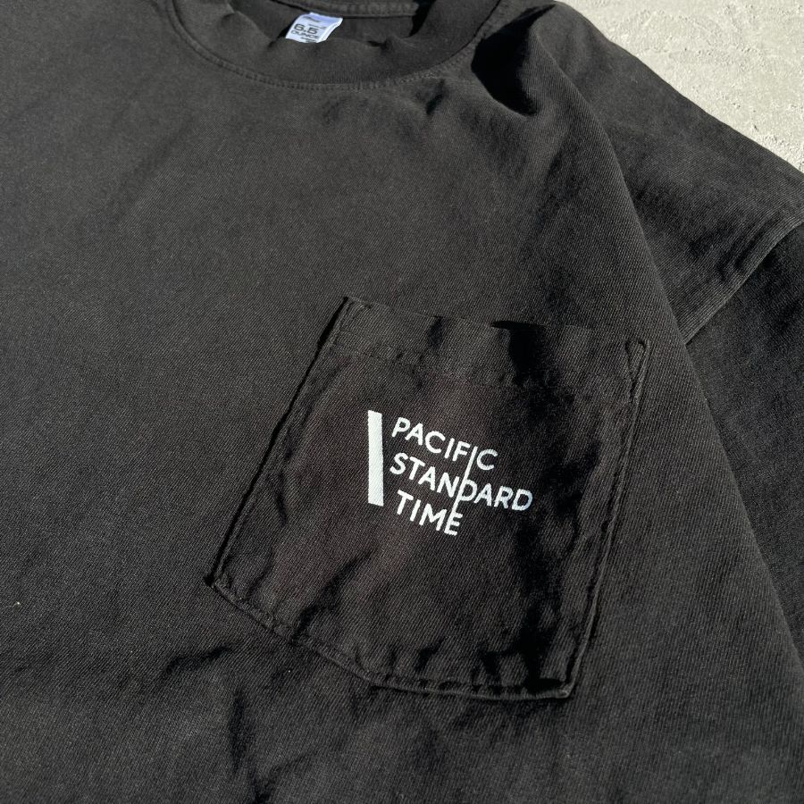 PACIFIC STANDARD TIME / パシフィックスタンダードタイム / LOGO SS TEE -BLACK / 半袖Tシャツ