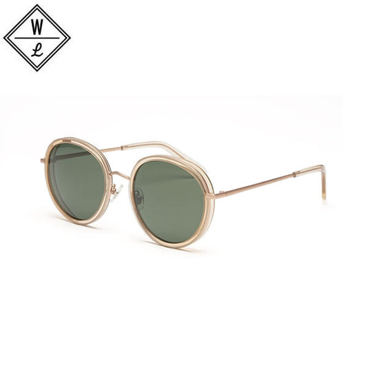 WONDERLAND (ワンダーランド) サングラス / MONTCLAIR - CLEAR BEACH GLASS x ANTIQUE ROSE GOLD x GREEN / MONTCLAIR 08