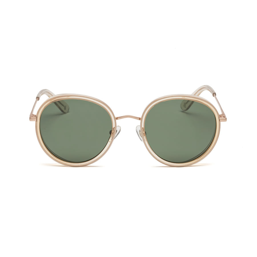 WONDERLAND (ワンダーランド) サングラス / MONTCLAIR - CLEAR BEACH GLASS x ANTIQUE ROSE GOLD x GREEN / MONTCLAIR 08