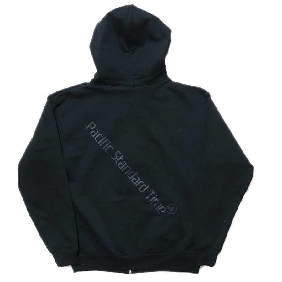 PACIFIC STANDARD TIME / 肉厚裏起毛ジップアップパーカー / PST-ATION ZIP HOODIE - BLACK / メンズ / パシフィックスタンダードタイム