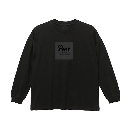 PORT LBC (ポート) / 長袖 Tシャツ / BOX LOGO LS TEE - BLACK / メンズ ロンTEE