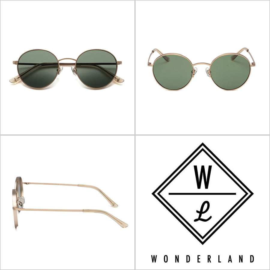 WONDERLAND (ワンダーランド) サングラス / REDLANDS - Antique Rose Gold / Green Lens / REDLANDS 04
