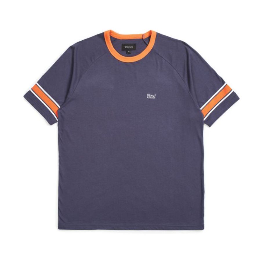 BRIXTON ( ブリクストン ) / 半袖 Tシャツ / STITH II SS KNIT - WASHED NAVY x TIGER /  02745-WNVTI / メンズ