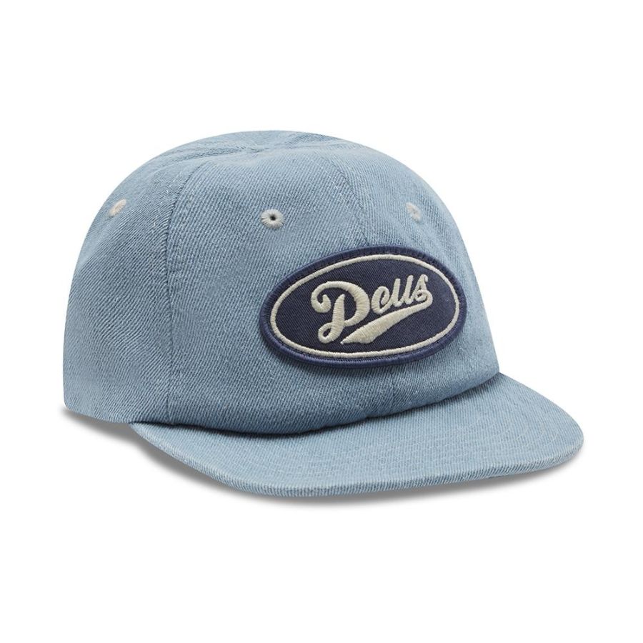 DEUS EX MACHINA ( デウスエクスマキナ ) / スナップバックキャップ / DENIM SHOP CAP - MID BLUE / DMS97287 / メンズ