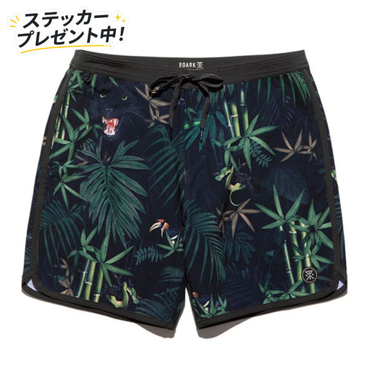 THE ROARK(ロアーク) / 水陸両用 街履きボードショーツ / CHILLER JUNGLE ATTACK - HYBRID (BLACK) / RB309-BLK / メンズ