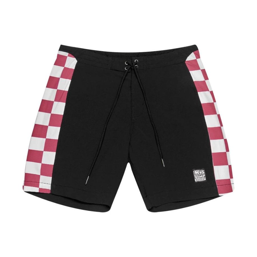 DEUS EX MACHINA ( デウスエクスマキナ ) / 水陸両用 街履きボードショーツ / TUGU GRIDLEY BOARDSHORT - BLACK / DMS92316 / メンズ