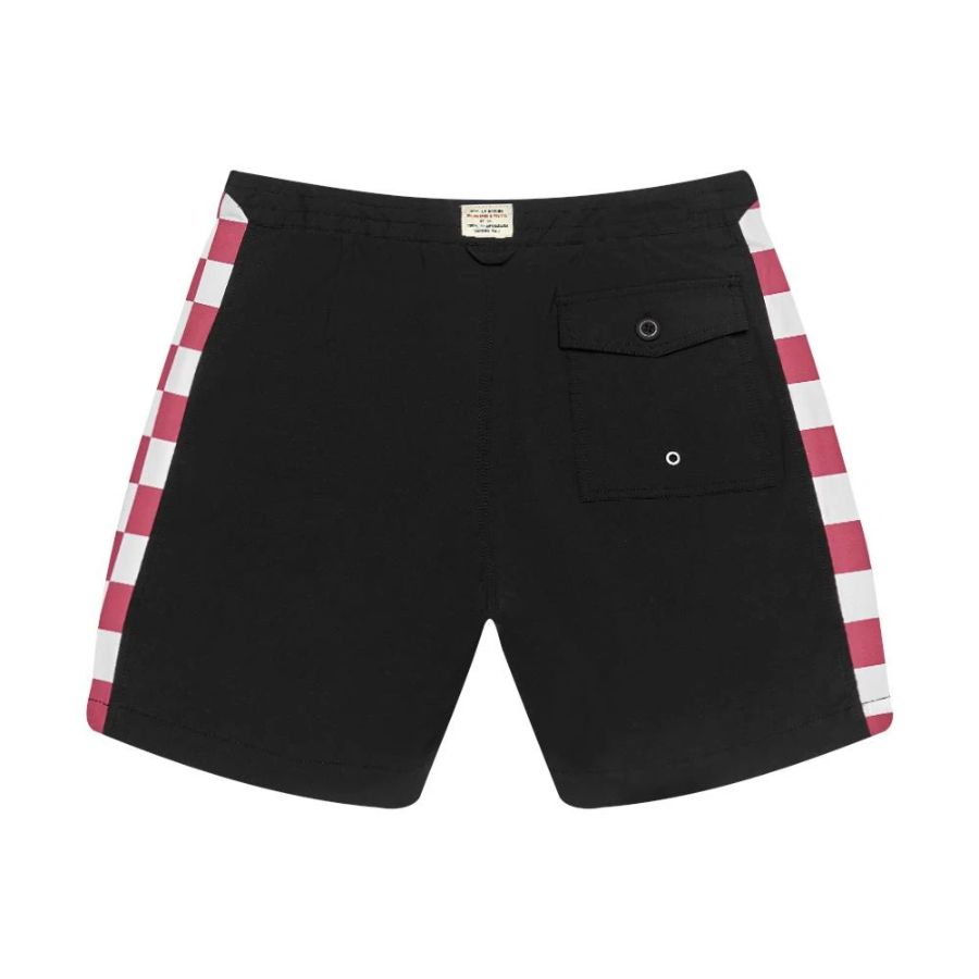 DEUS EX MACHINA ( デウスエクスマキナ ) / 水陸両用 街履きボードショーツ / TUGU GRIDLEY BOARDSHORT - BLACK / DMS92316 / メンズ