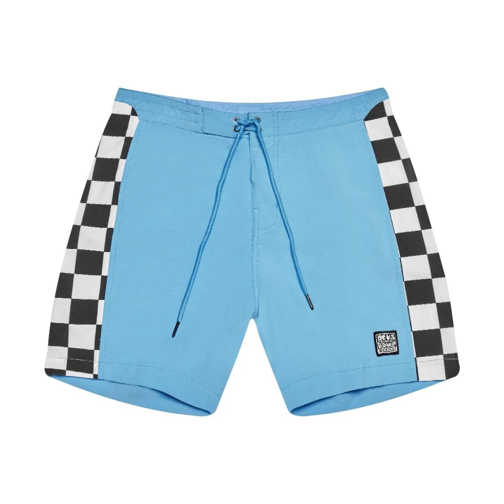 DEUS EX MACHINA ( デウスエクスマキナ ) / 水陸両用 街履きボードショーツ / TUGU GRIDLEY BOARDSHORT - BONNIE BLUE / DMS92316