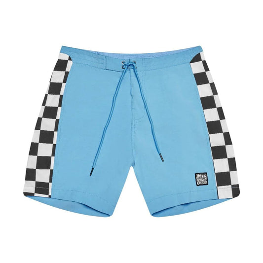 DEUS EX MACHINA ( デウスエクスマキナ ) / 水陸両用 街履きボードショーツ / TUGU GRIDLEY BOARDSHORT - BONNIE BLUE / DMS92316